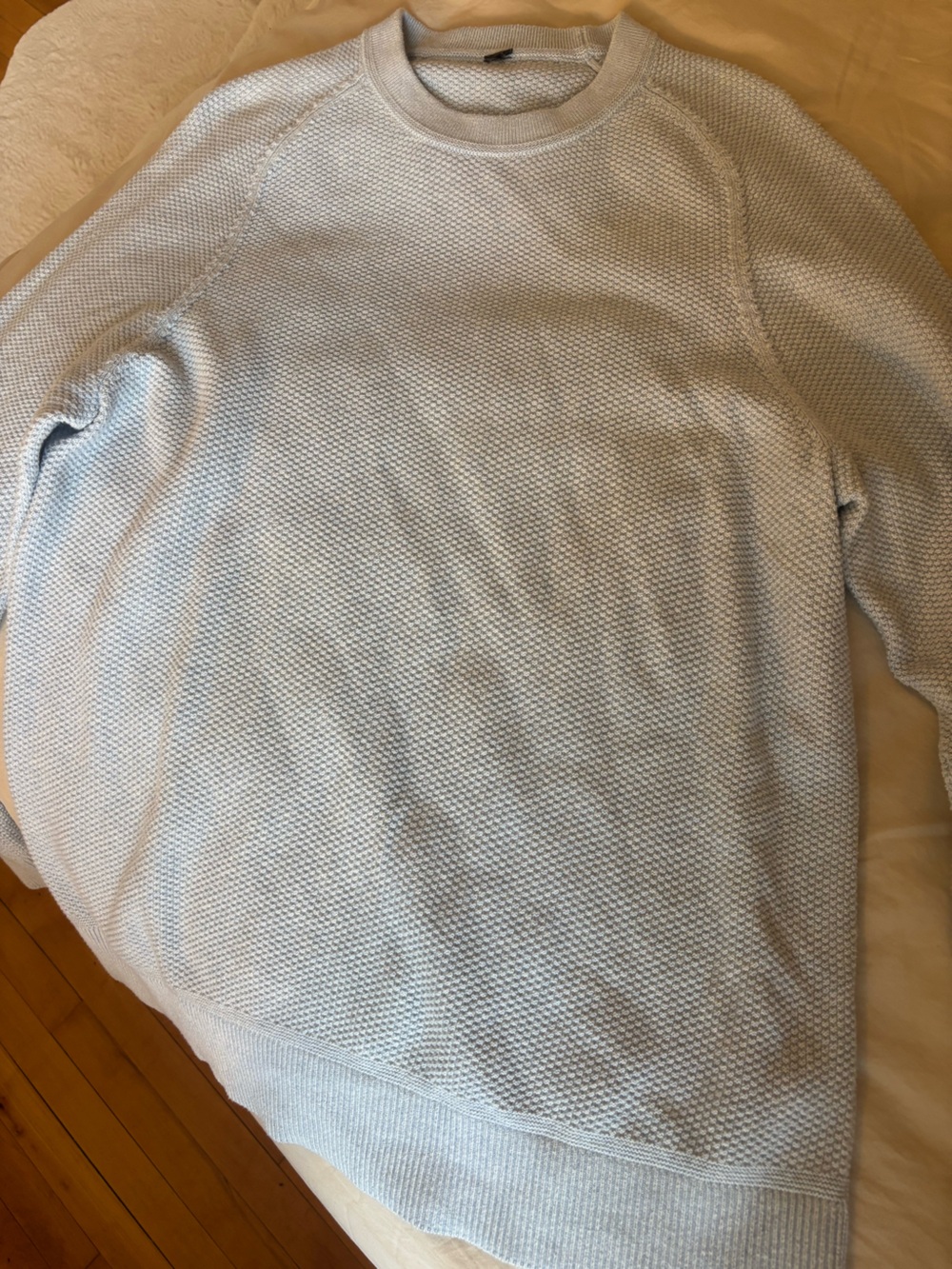 lululemon athletica Men's Textured Crew Sweatshirt - Light Gray